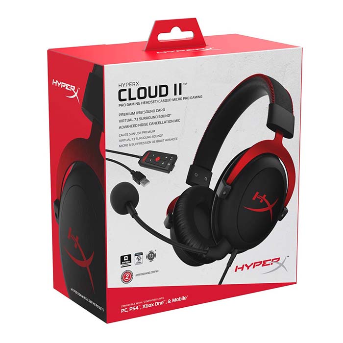 TNC Store Tai nghe HyperX Cloud II Red