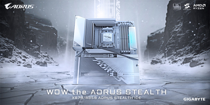 TNC Store Bo Mạch Chủ Gigabyte X870 Aorus Stealth Ice