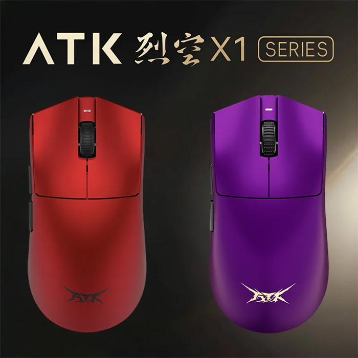 TNC Store Chuột Không Dây ATK Blazing Sky X1 Tri Mode Màu Đỏ