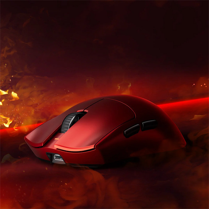 TNC Store Chuột Không Dây ATK Blazing Sky X1 Tri Mode Màu Đỏ