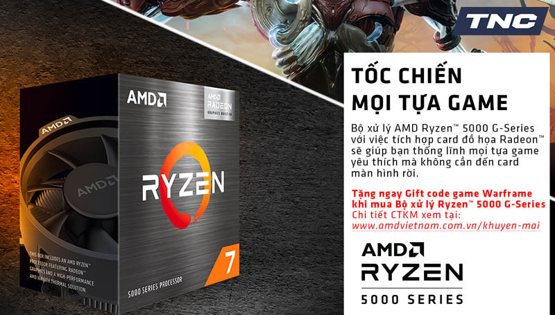 MUA AMD RYZEN 5000G - NHẬN QUÀ GAME CỰC CHẤT CHỈ TRONG 08/2021!