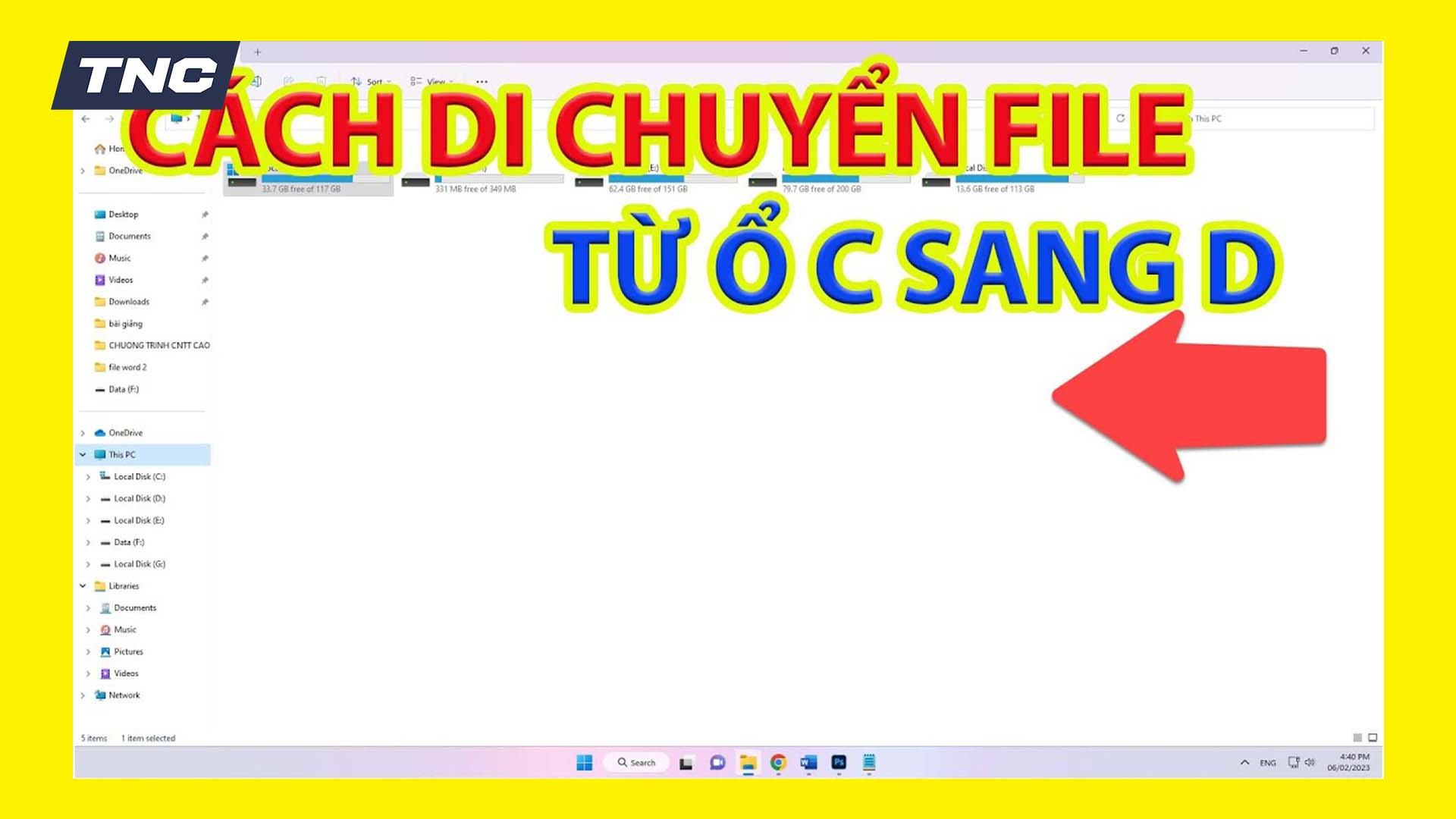 Hướng dẫn chuyển dữ liệu từ ổ C sang ổ D trong Windows 10