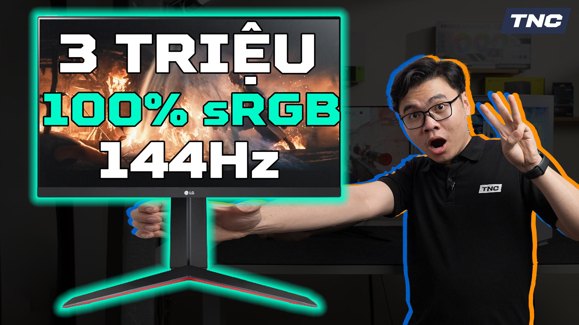 Màn 144Hz-100% sRGB chỉ hơn 3 TRIỆU 