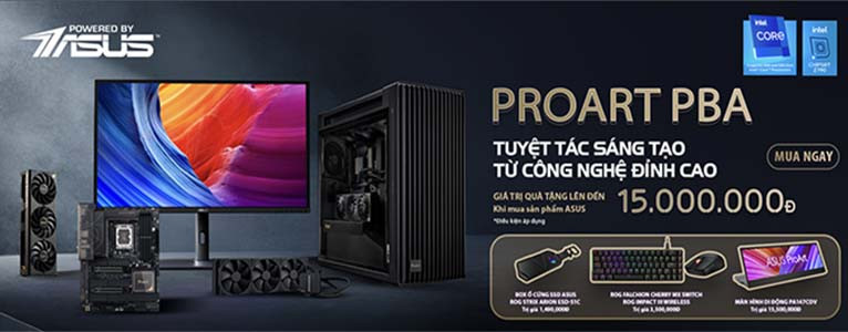 Asus ProArt PBA – Tuyệt Tác Sáng Tạo Từ Công Nghệ Đỉnh Cao