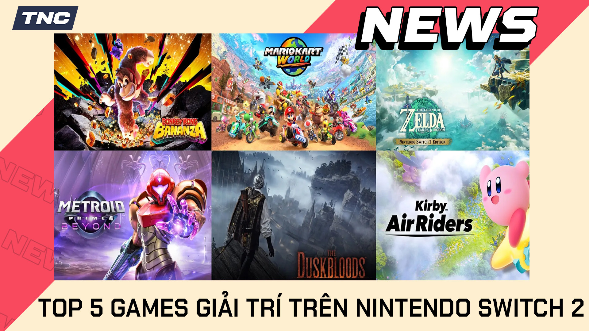 Top 5 Games Giải Trí Đáng Chơi Nhất Trên Nintendo Switch 2