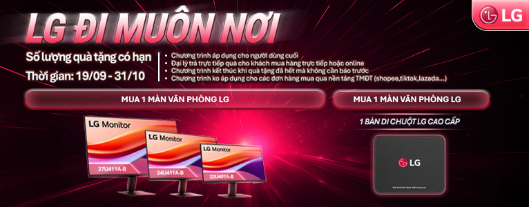 Khuyến Mãi LG Đi Muôn Nơi - Tặng Bàn Di Chuột Cao Cấp