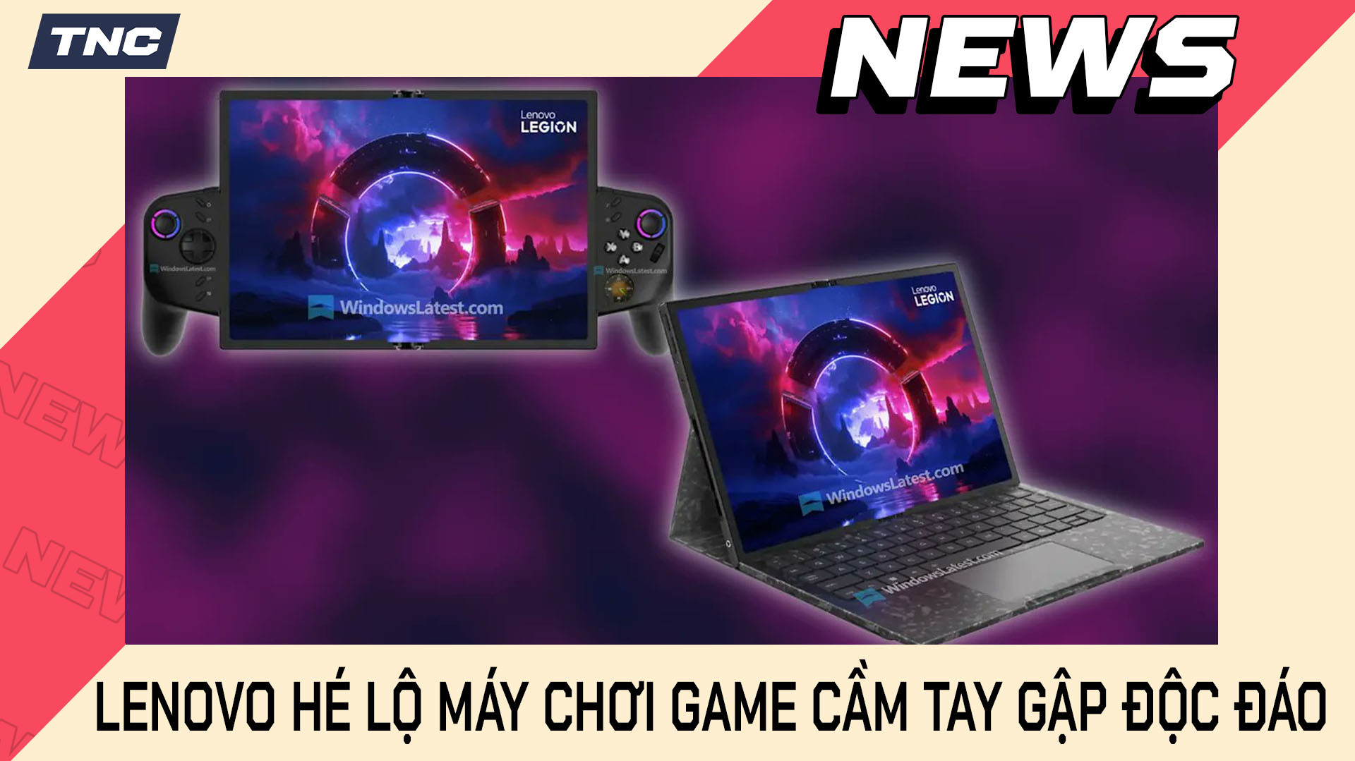 Lenovo Hé Lộ Máy Chơi Game Cầm Tay Gập Độc Đáo