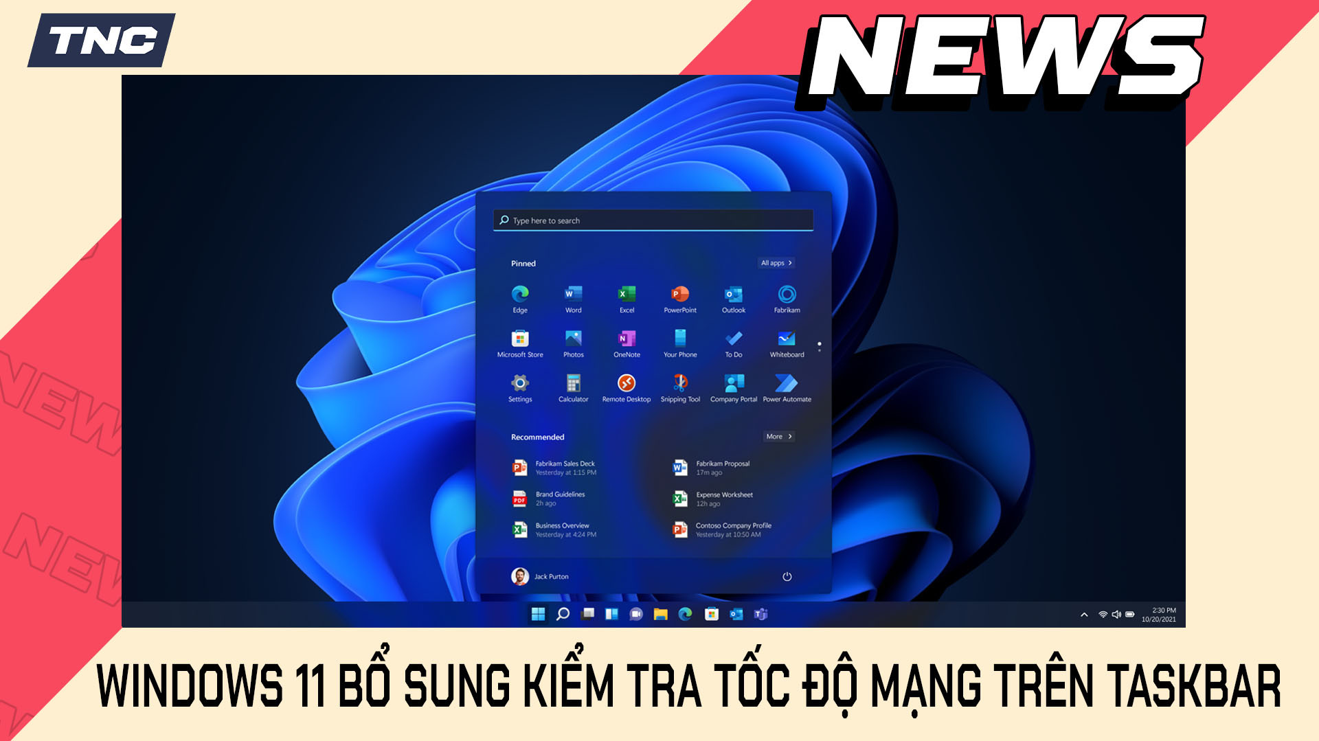 Windows 11 Bổ Sung Kiểm Tra Tốc Độ Mạng Trực Tiếp Trên Taskbar