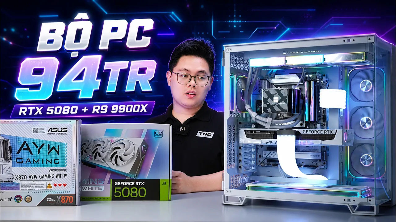PC AI 94 Triệu 2026: RTX 5080 Chạy AI Mạnh Tới Đâu?
