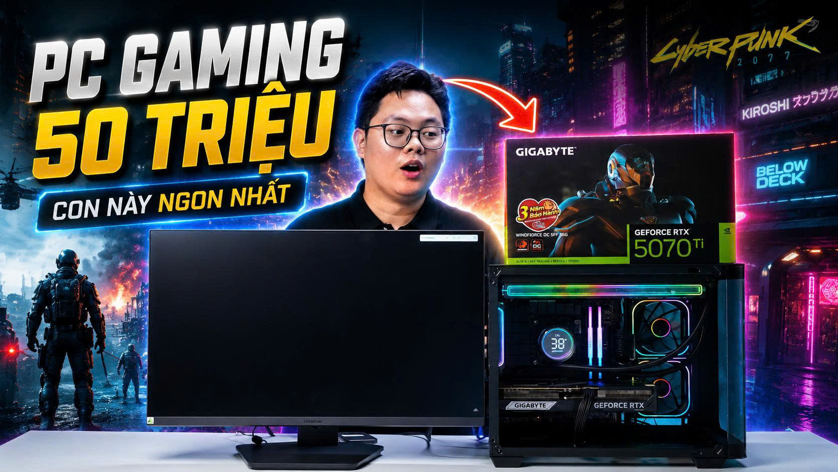 PC Gaming 50 Triệu 2026: Combo Hiệu Năng Mạnh Nhất Cho Game Thủ