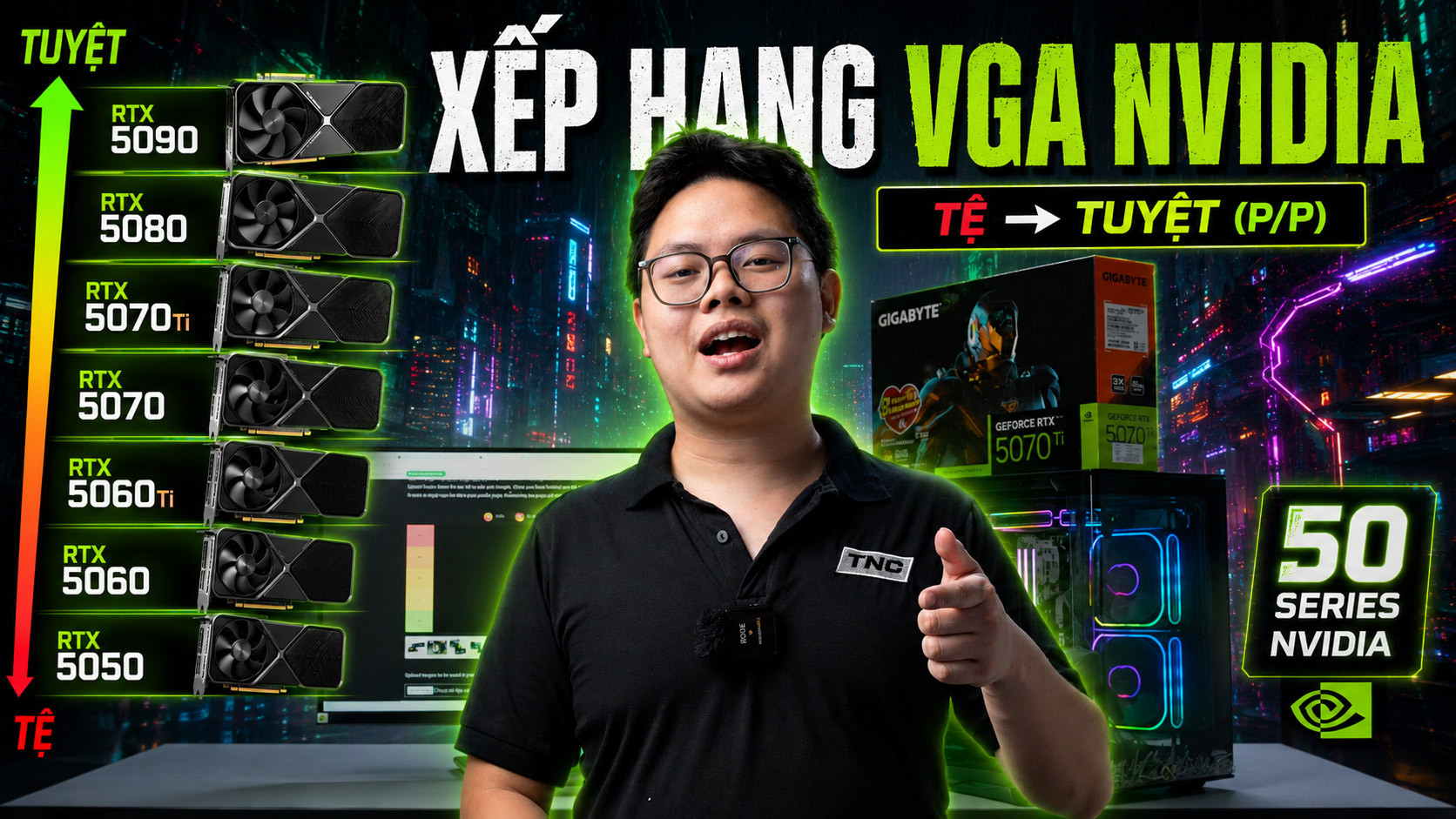 Xếp Hạng VGA 2026: Card Đồ Họa Nào Đáng Mua Nhất Từ RTX 5050 Đến RTX 5090?