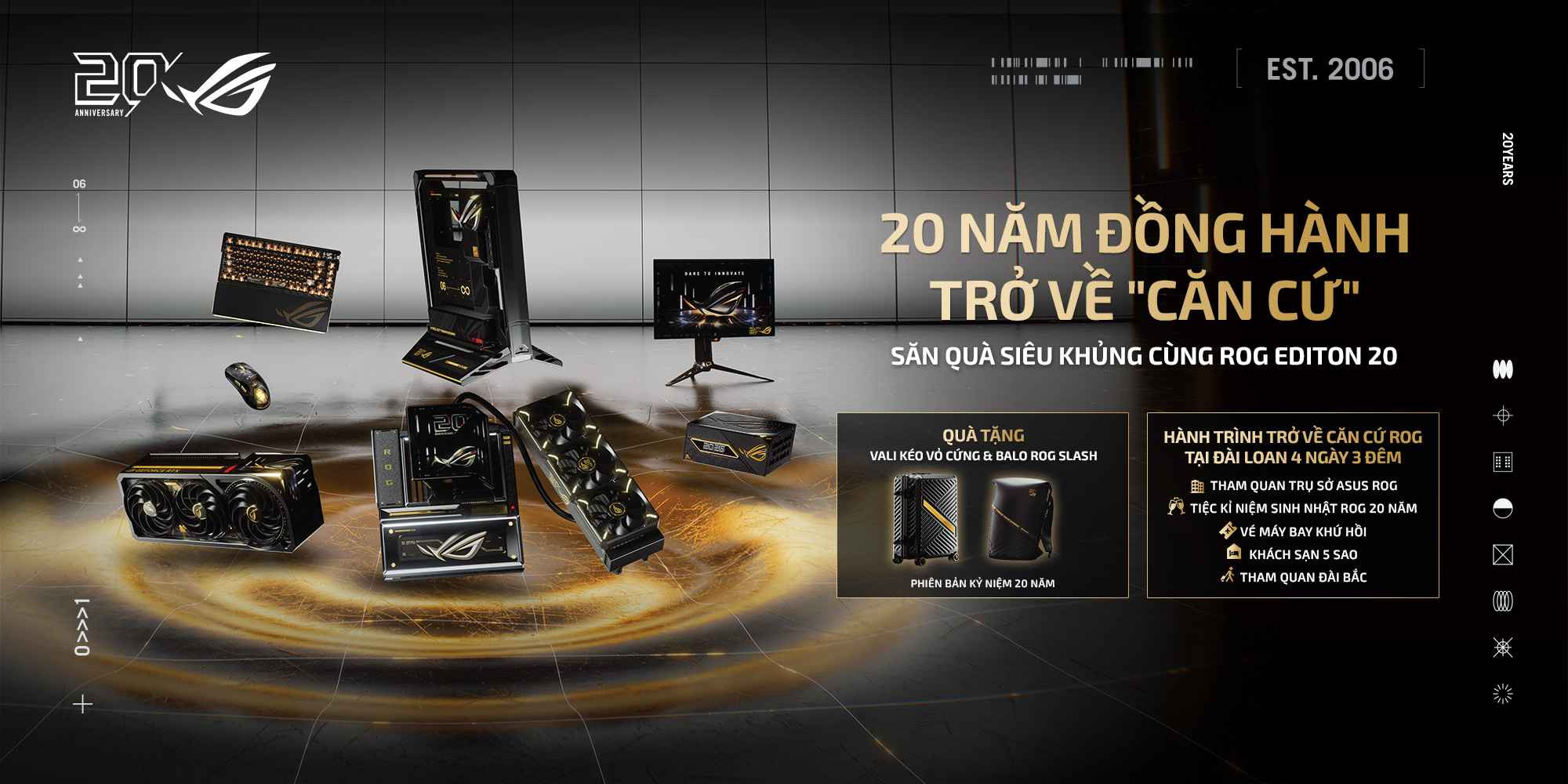 20 Năm Đồng Hành Trở Về Căn Cứ Săn Quà Siêu Khủng Cùng ASUS ROG Edition 20 Tại TNC STORE!!!