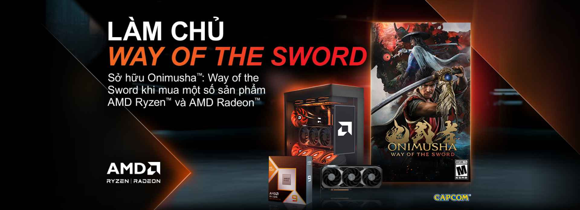 CTKM Chọn AMD, Sở Hữu Code Game Onimusha: Way Of The Sword Miễn Phí Tại TNC Store