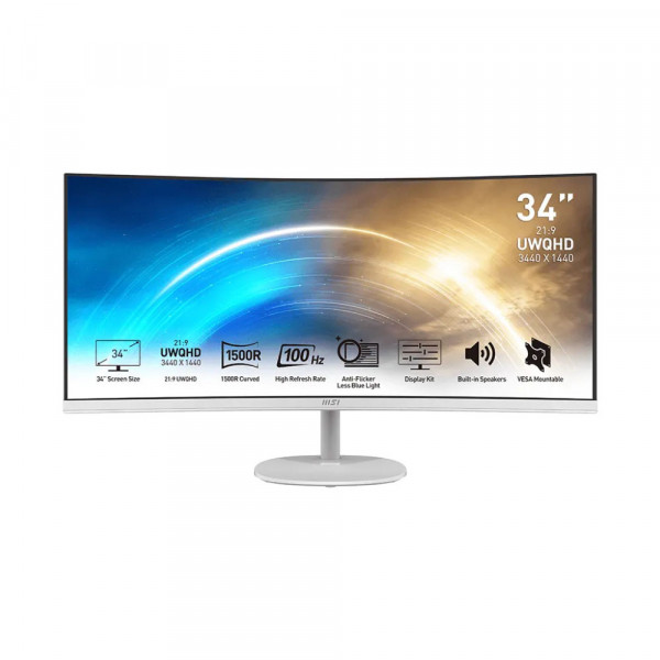 Màn Hình Cong MSI Pro MP341CQW 34 Inch/ VA/ WQHD/ 100Hz