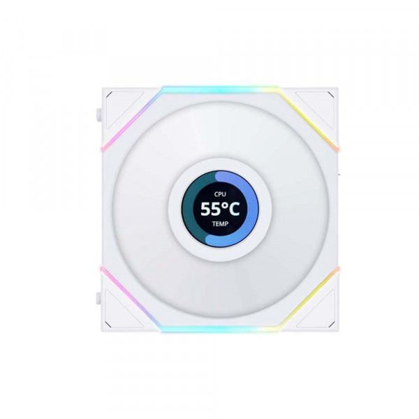 Fan Lian Li TL120 LCD Single White - 12TLLCD1B (1 Fan/ Màn Hình LCD)