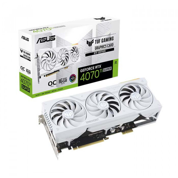 Card Màn Hình Asus TUF Gaming GeForce RTX 4070 Ti Super BTF White OC Edition 16GB GDDR6X
