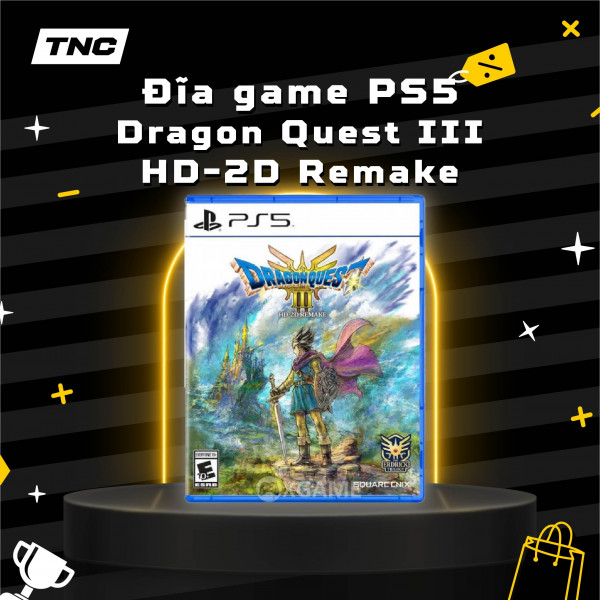 Đĩa game PS5 - Dragon Quest III HD-2D Remake