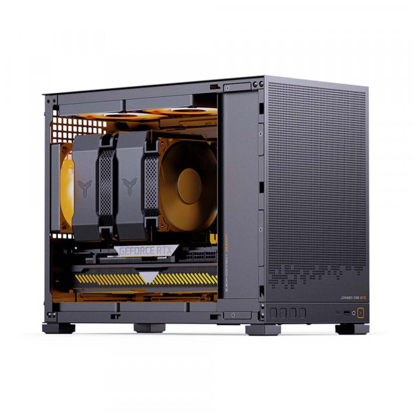 TNC Store Vỏ Case Jonsbo D32 Black (Mid Tower/ M-ATX/ Đen)