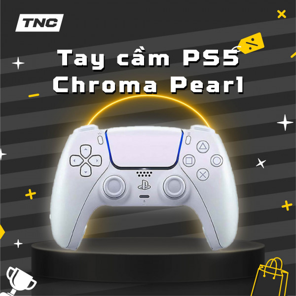 Tay Cầm Chơi Game Sony PS5 Dualsense Chroma Pearl - Nhập Khẩu