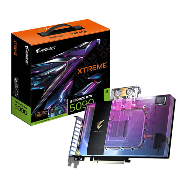 Card Màn Hình Gigabyte AORUS GeForce RTX 5090 XTREME WATERFORCE WB 32G (GV-N5090AORUSX WB-32GD)