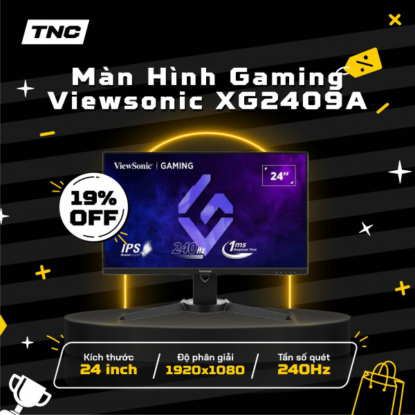 Màn Hình Gaming Viewsonic XG2409A 24 Inch/ FHD/ IPS/ 240Hz/ 1ms