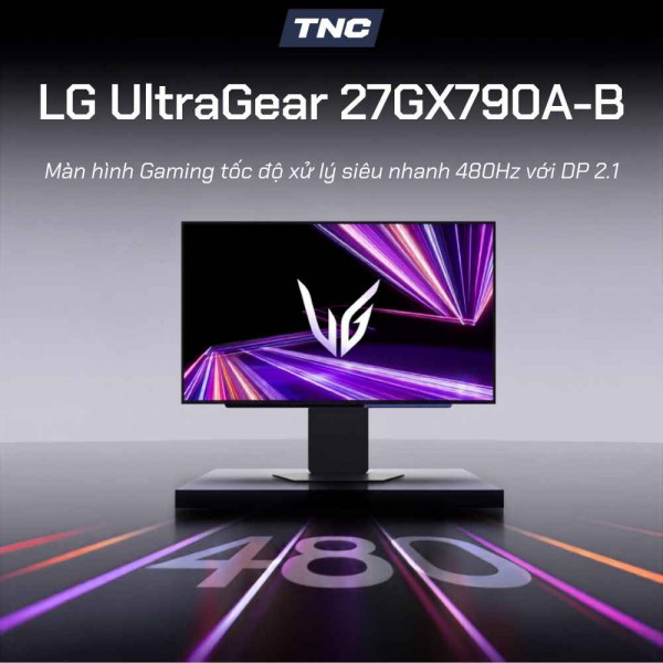 Màn Hình Gaming LG UltraGear OLED 27GX790A-B 27 inch/ QHD/ OLED/ 480Hz/ 0.03ms