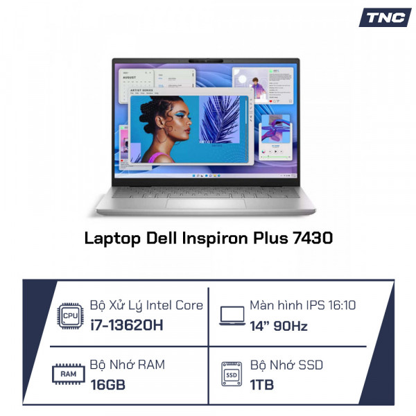 Laptop Dell Inspiron Plus 7430 13620H/ 16GB/ 1TB/ Intel UHD/ 14 Inch/ Win11