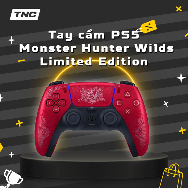 Tay Cầm Chơi Game Sony PS5 DualSense - Monster Hunter Wilds Limited Edition - Nhập Khẩu