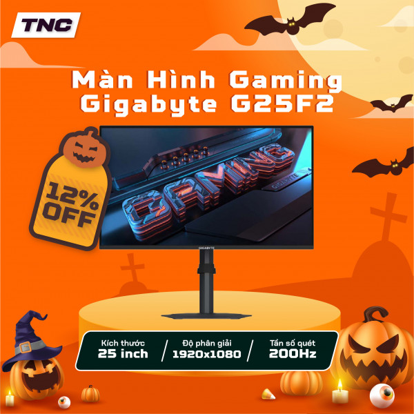 Màn Hình Gaming Gigabyte G25F2 25 Inch/ FHD/ IPS/ 200hz/ 1ms
