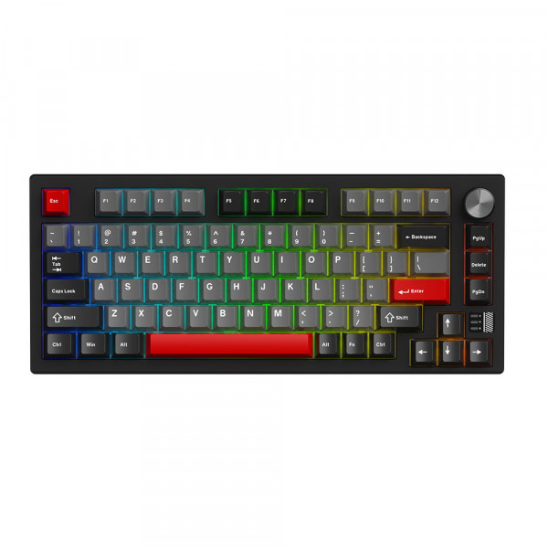 Bàn Phím Cơ Gaming DAREU EK75 PRO AL Black Red - Cloud Switch