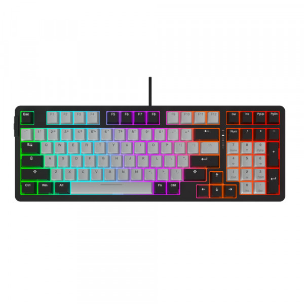 Bàn Phím Cơ Gaming DAREU EK98X PBT Black-Grey (Waterproof, Optical Switch, Multi LED)