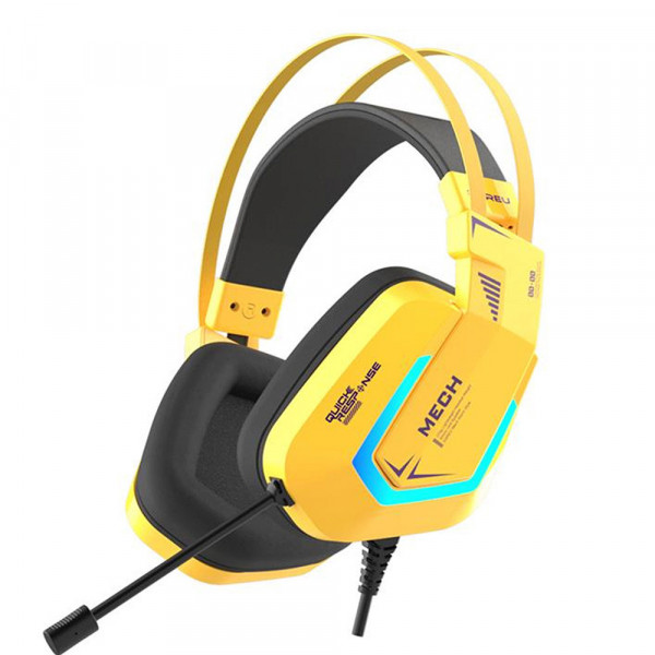 TNC Store Tai Nghe Gaming DAREU EH732 RGB Yellow Purple