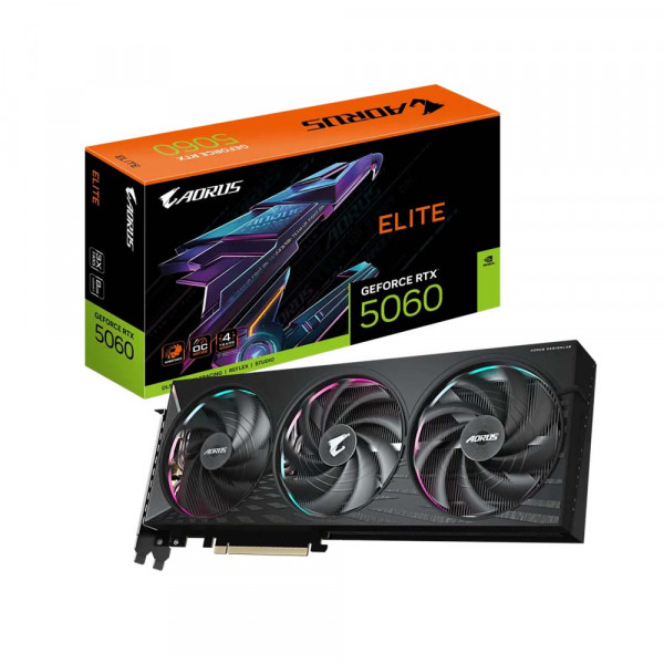 Card Màn Hình Gigabyte AORUS GeForce RTX 5060 ELITE 8G (GV-N5060 AORUS-E-8GD)