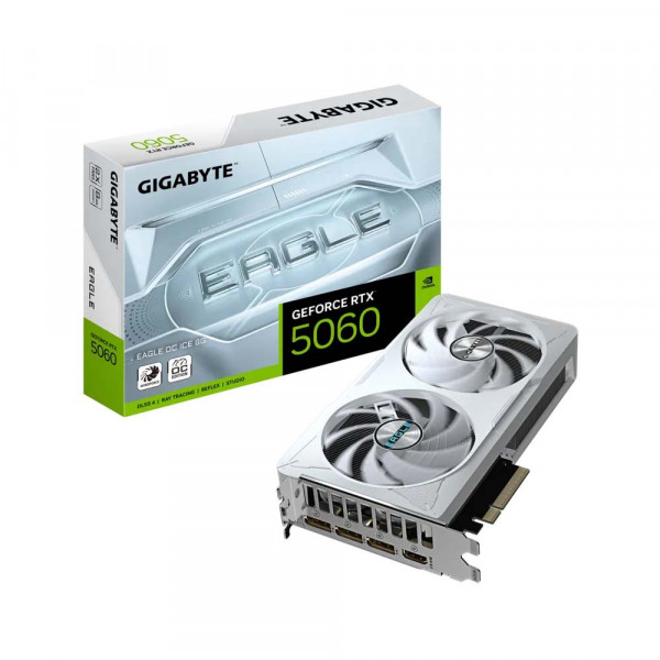 Card Màn Hình Gigabyte GeForce RTX 5060 EAGLE OC ICE 8G (GV-N5060EAGLE OC-ICE-8GD)