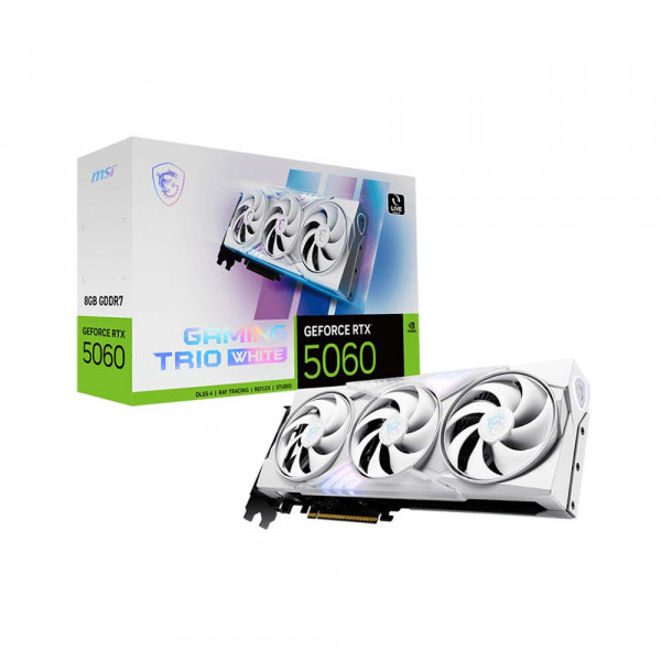Card Màn Hình MSI GeForce RTX 5060 8G GAMING TRIO WHITE (G5060-8GTW)