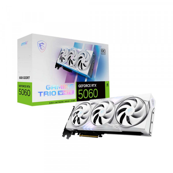 Card Màn Hình MSI GeForce RTX 5060 8G GAMING TRIO OC WHITE (G5060-8GTCW)