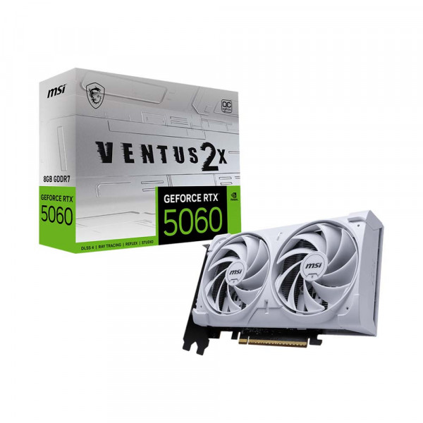 Card Màn Hình MSI GeForce RTX 5060 8G VENTUS 2X OC WHITE (G5060-8V2CW)