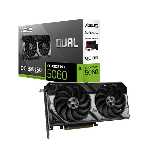 Card Màn Hình ASUS Dual GeForce RTX 5060 8GB GDDR7 OC Edition (DUAL-RTX5060-O8G)