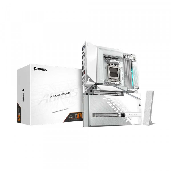 Bo Mạch Chủ Gigabyte X870 Aorus Stealth Ice
