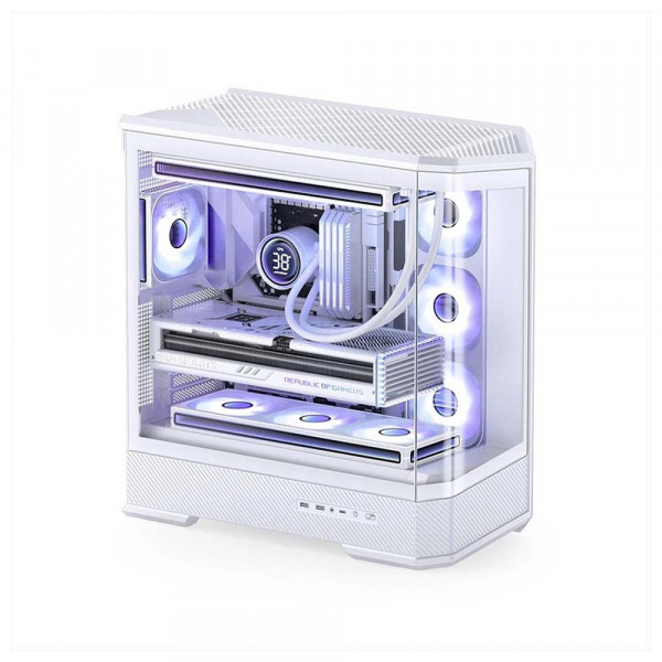 Vỏ Case Jonsbo D400 White (Mid Tower/ ATX/ Trắng)