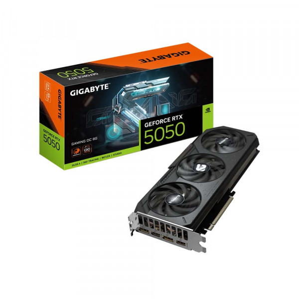 Card Màn Hình Gigabyte GeForce RTX 5050 GAMING OC 8G (GV-N5050GAMING-OC-8GD)
