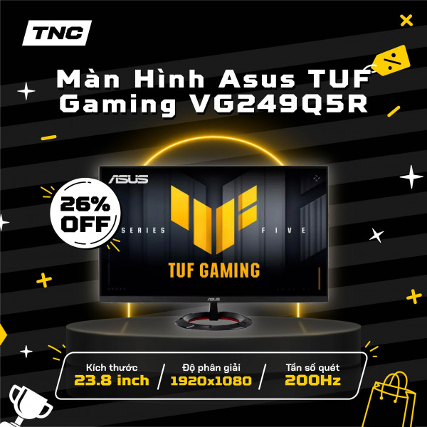 Màn Hình Asus TUF Gaming VG249Q5R 23.8 Inch/ Full HD/ Fast IPS/ 200Hz/ 0.3ms