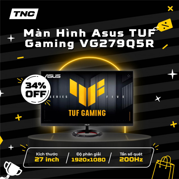 Màn Hình Asus TUF Gaming VG279Q5R 27 Inch/ Full HD/ Fast IPS/ 200Hz/ 0.3ms