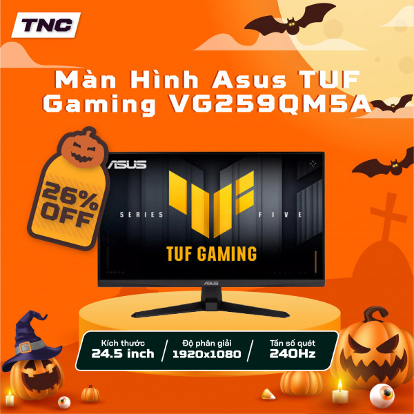Màn Hình Asus TUF Gaming VG259QM5A 24.5 Inch/ Full HD/ Fast IPS/ 240Hz/ 0.3ms