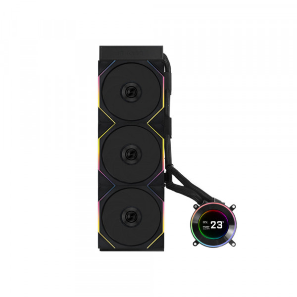 TNC Store Tản Nhiệt Nước Lian Li Hydroshift II LCD-C 360TL Wireless Fan Black (GHS2LCD36TB)