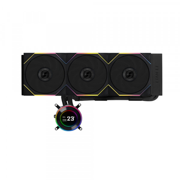 TNC Store Tản Nhiệt Nước Lian Li Hydroshift II LCD-C 360TL Wireless Fan Black (GHS2LCD36TB)