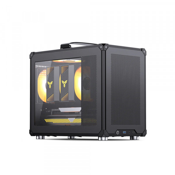 Vỏ Case Jonsbo C6 Max Black (Mini Tower/ M-ATX/ Đen)