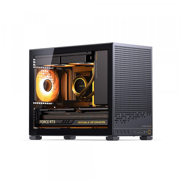 TNC Store Vỏ Case Jonsbo D32 Black (Mid Tower/ M-ATX/ Đen)
