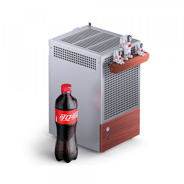 TNC Store Vỏ Case Jonsbo T6 Silver (Mini Tower/ ITX/ Màu Bạc)
