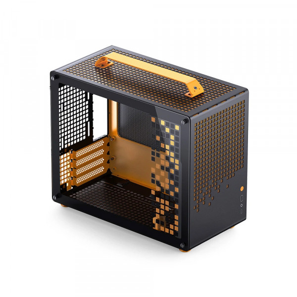 TNC Store Vỏ Case Jonsbo Z20 Orange/ Black (mATX/ Mid-Tower/ Màu Đen Cam)